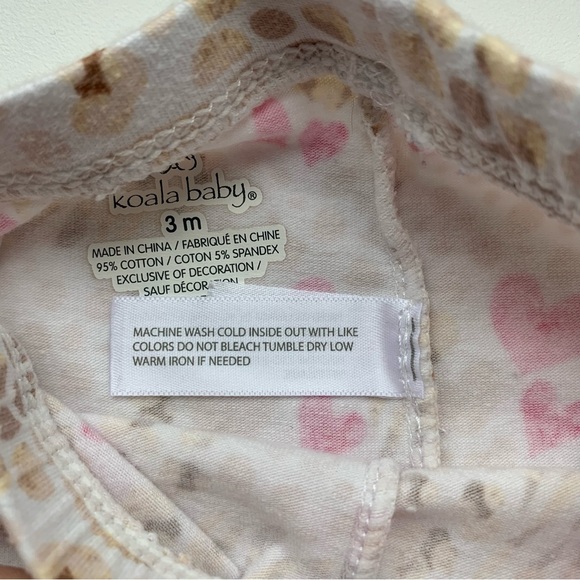 3/$10 KOALA BABY Baby girl leggings 3m - Picture 2 of 3